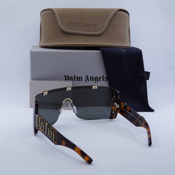 Final Price! Palm Angels PERI032 LOS ANGELES 6007 Havana/Gold Sunglasses - Picture 3 of 12